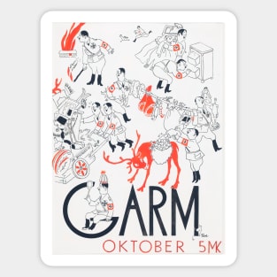 cover of garm magazine october 1944 - tove jansson Sticker